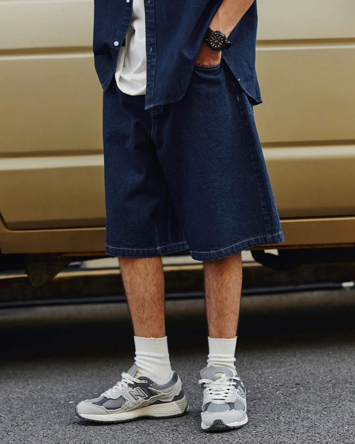 INFLATION Vintage Straight Washed Jorts - Image 7