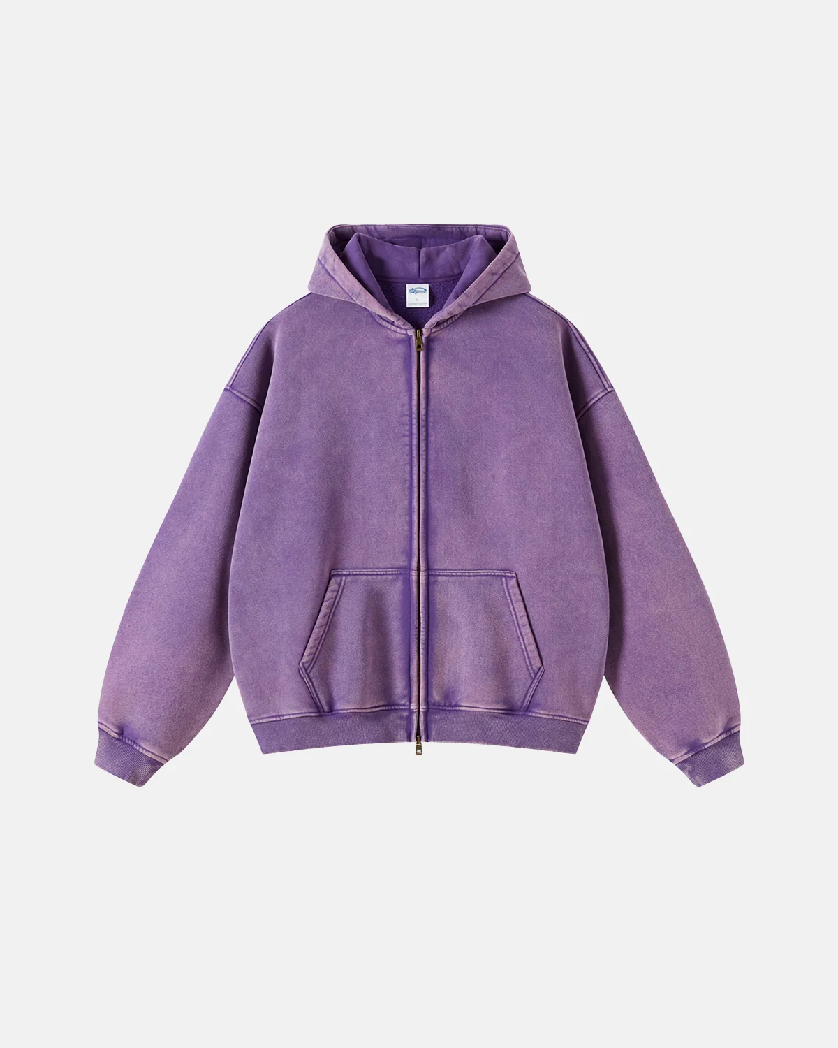 INFLATION Vintage Washed Zip Up Hoodie - Image 11
