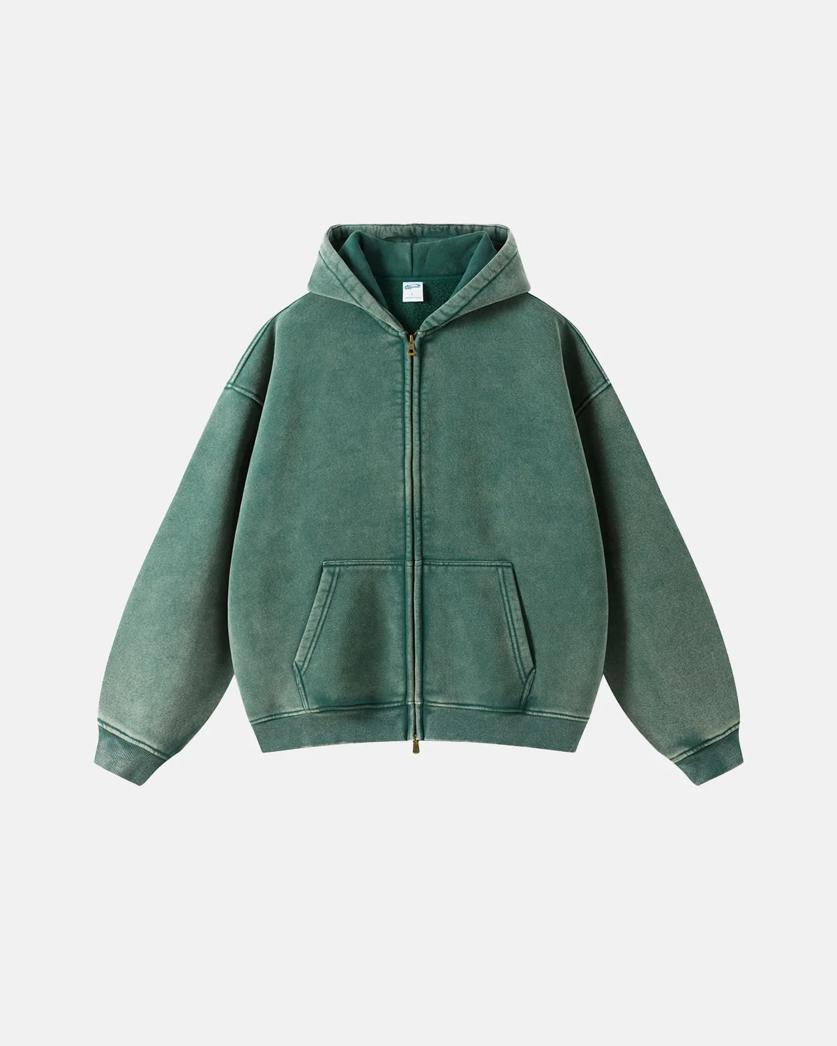 INFLATION Vintage Washed Zip Up Hoodie - Image 14