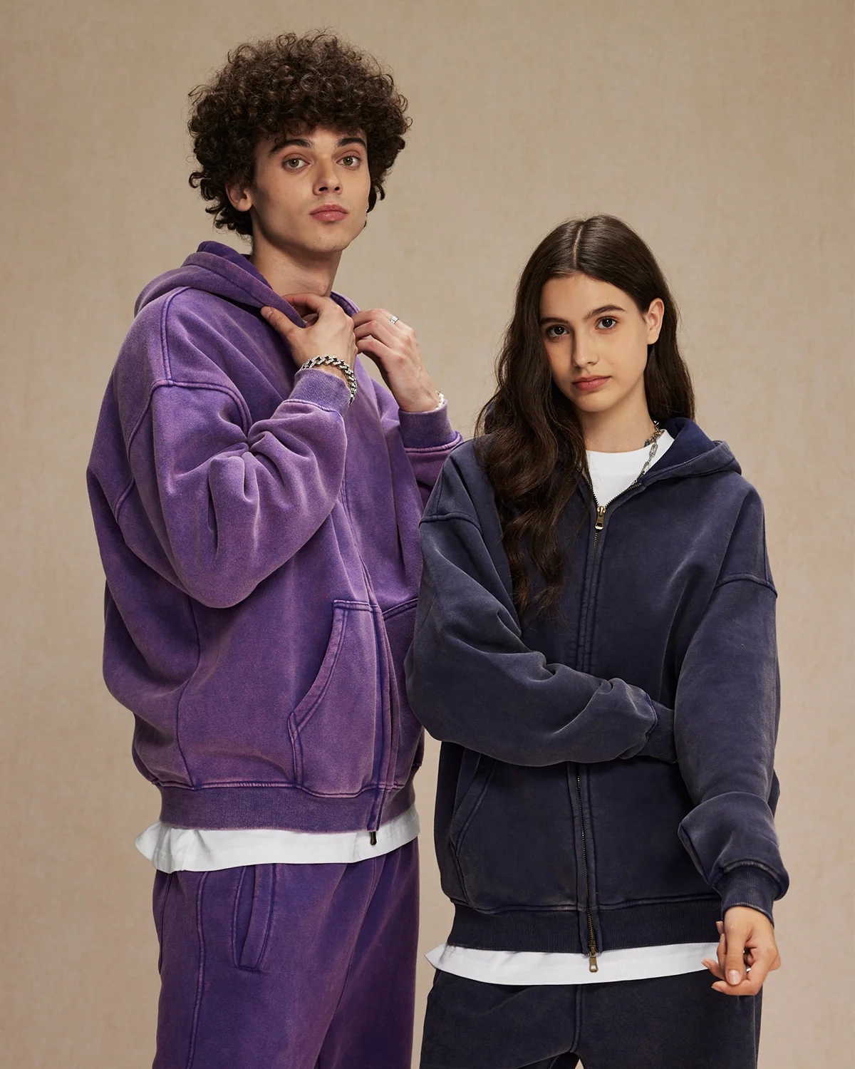 INFLATION Vintage Washed Zip Up Hoodie - Image 20