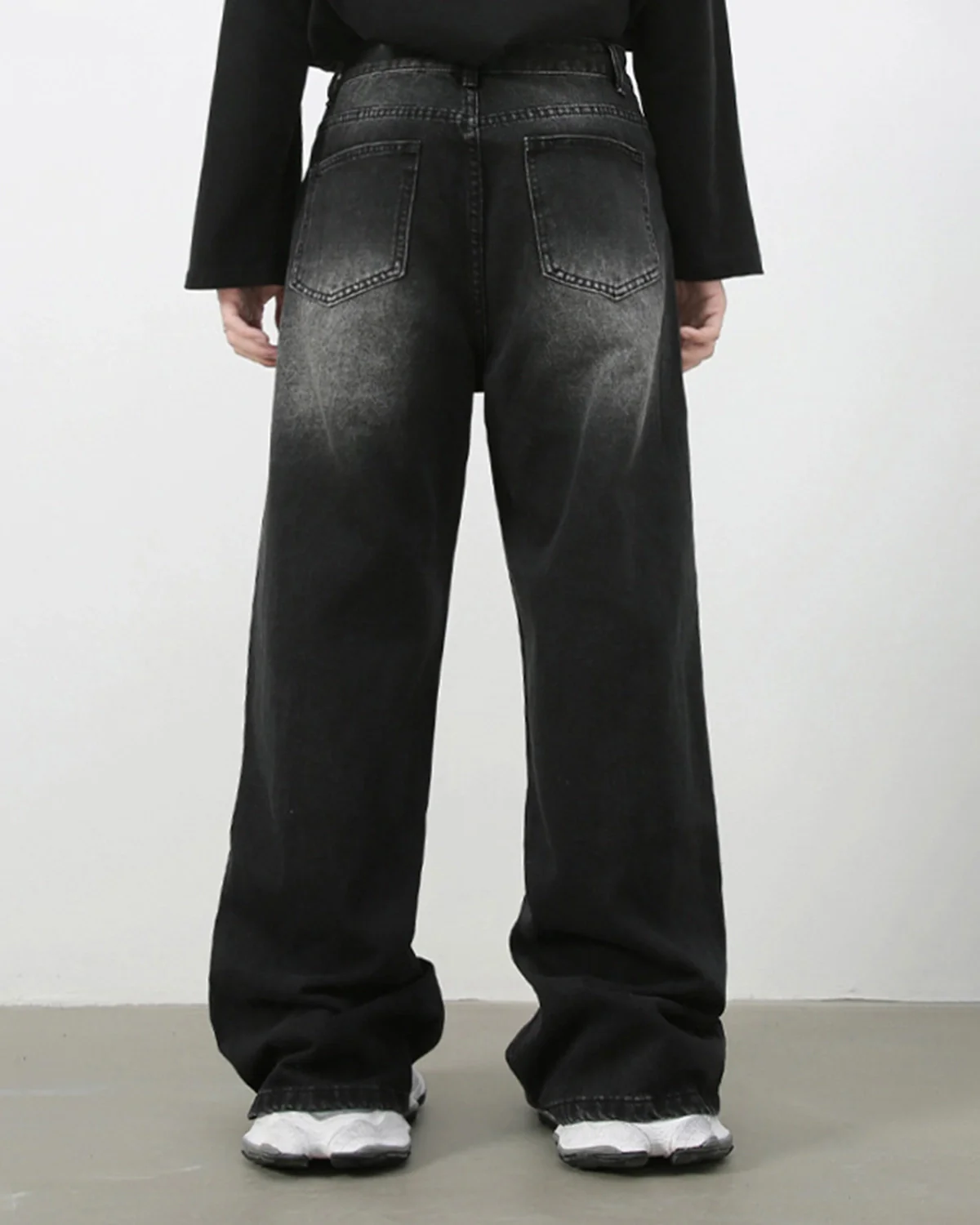 INFLATION Wasehed Straight Wide Leg Jeans - Image 6