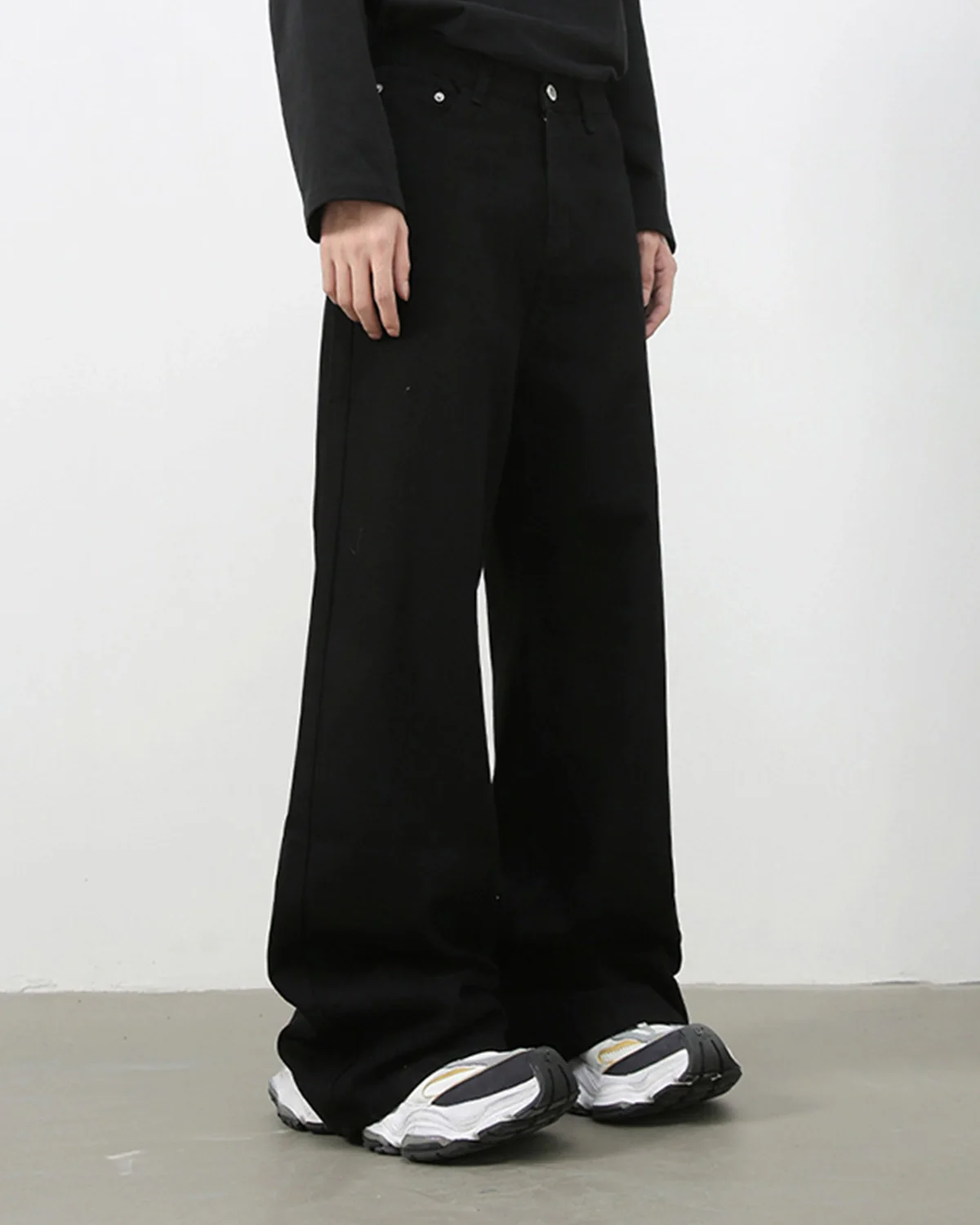 INFLATION Wasehed Straight Wide Leg Jeans - Image 7