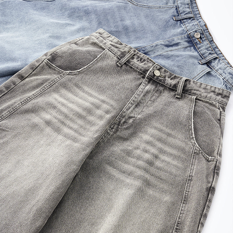 INFLATION Washed Barrel Baggy Jeans - Image 14