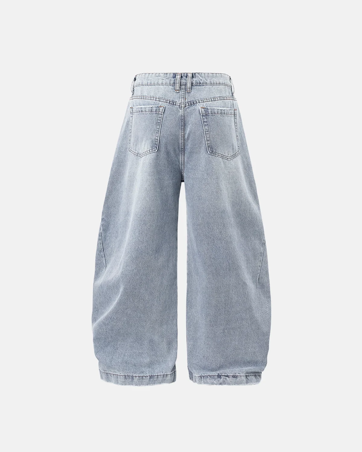 INFLATION Washed Barrel Baggy Jeans - Image 4