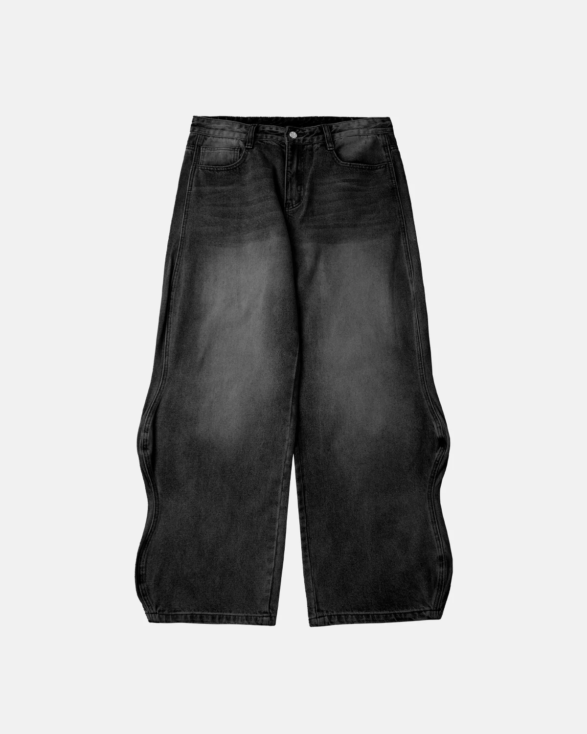 INFLATION Wave Washed Baggy Jeans - Image 10