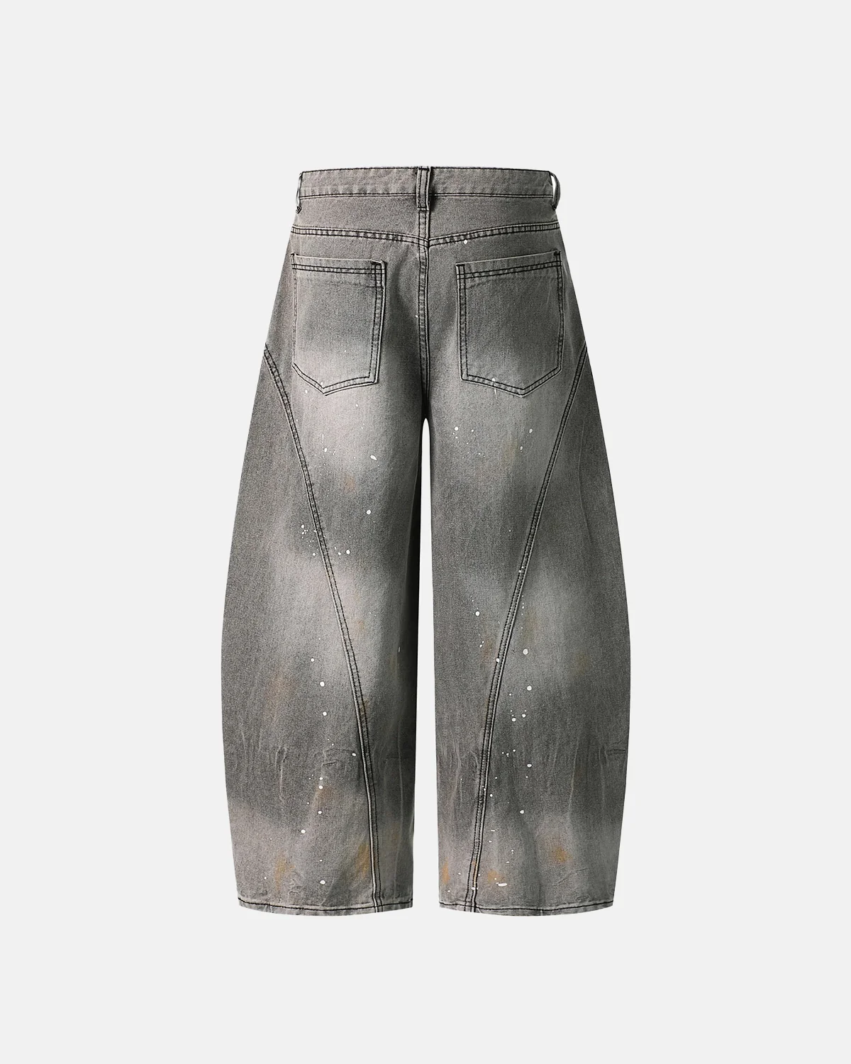 Ink splash Barrel Jeans | Inflation Streetwear - Image 3