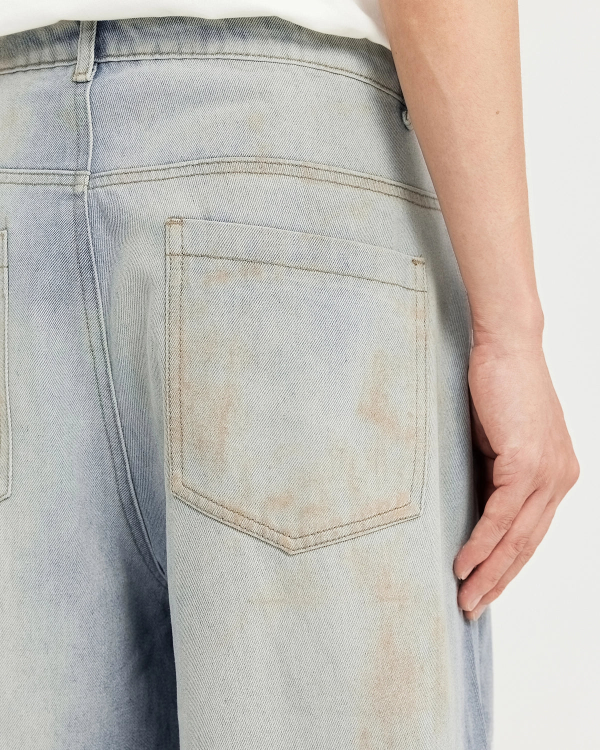 Mud Washed Baggy Jeans | Inflation Streetwear - Image 6