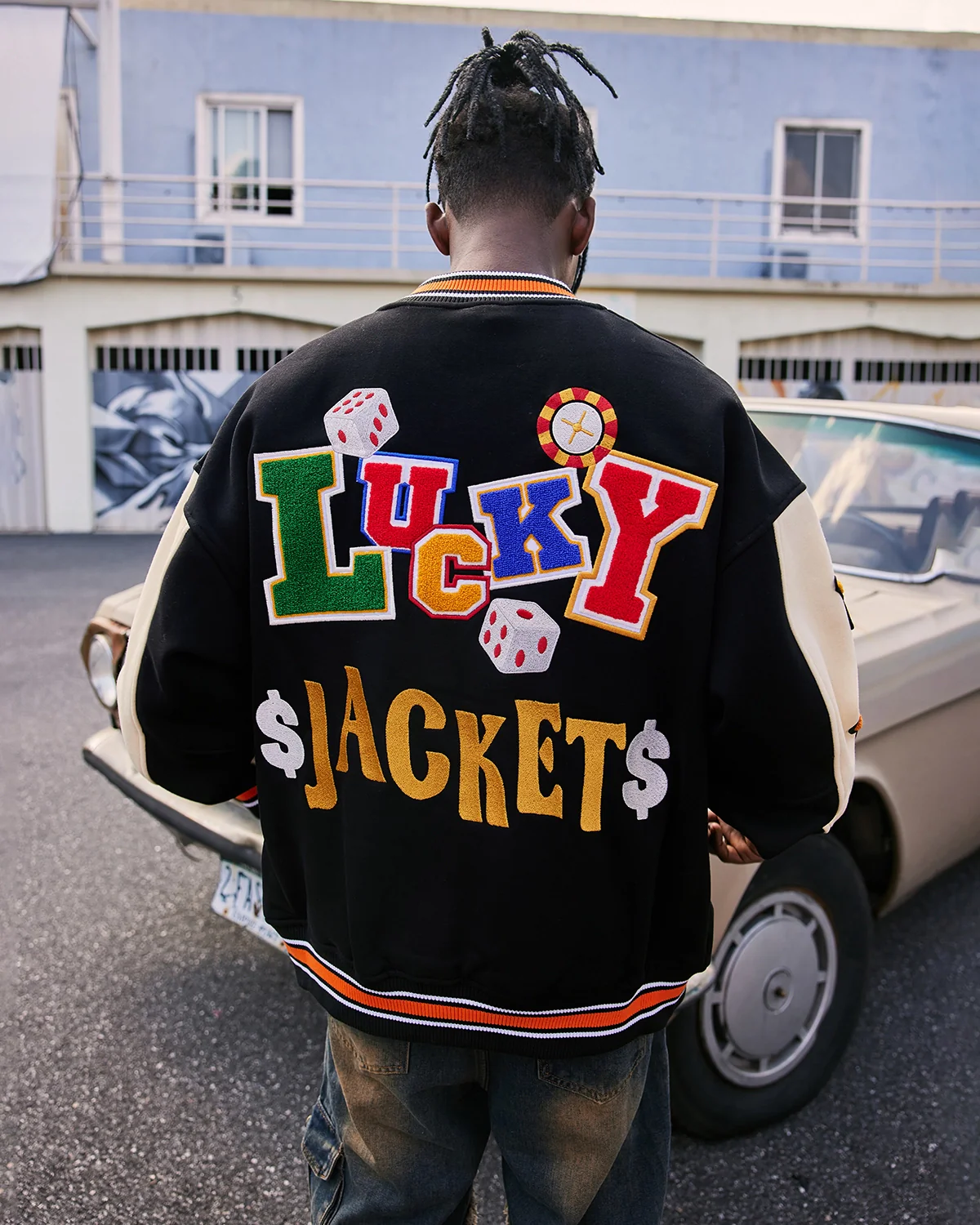 Poker Embroidery Varsity Jacket | Inflation Streetwear - Image 14