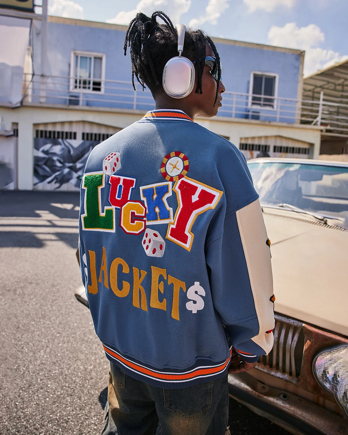 Poker Embroidery Varsity Jacket | Inflation Streetwear - Image 16