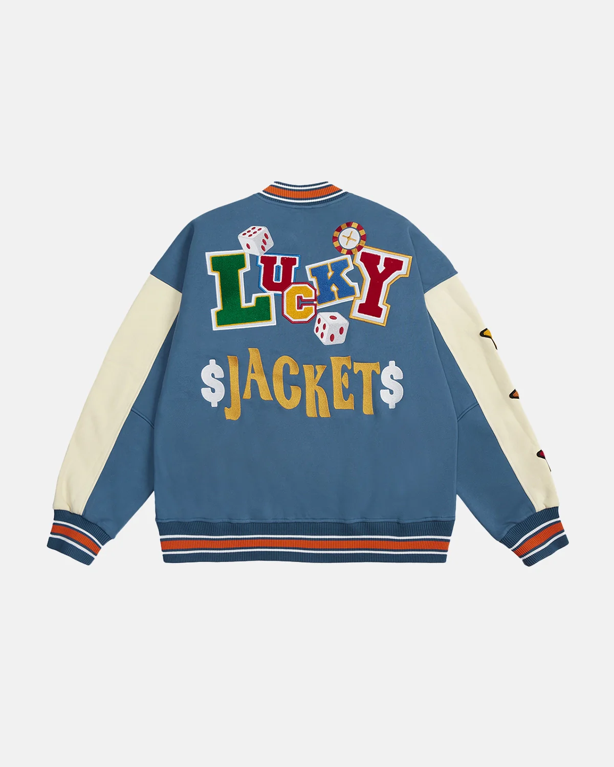 Poker Embroidery Varsity Jacket | Inflation Streetwear - Image 6