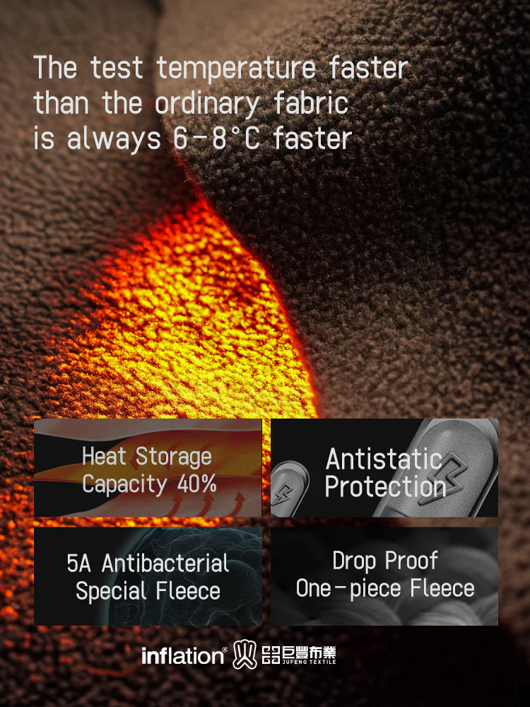 INFLATION Premium Fleece Cropped Hoodies - Image 3