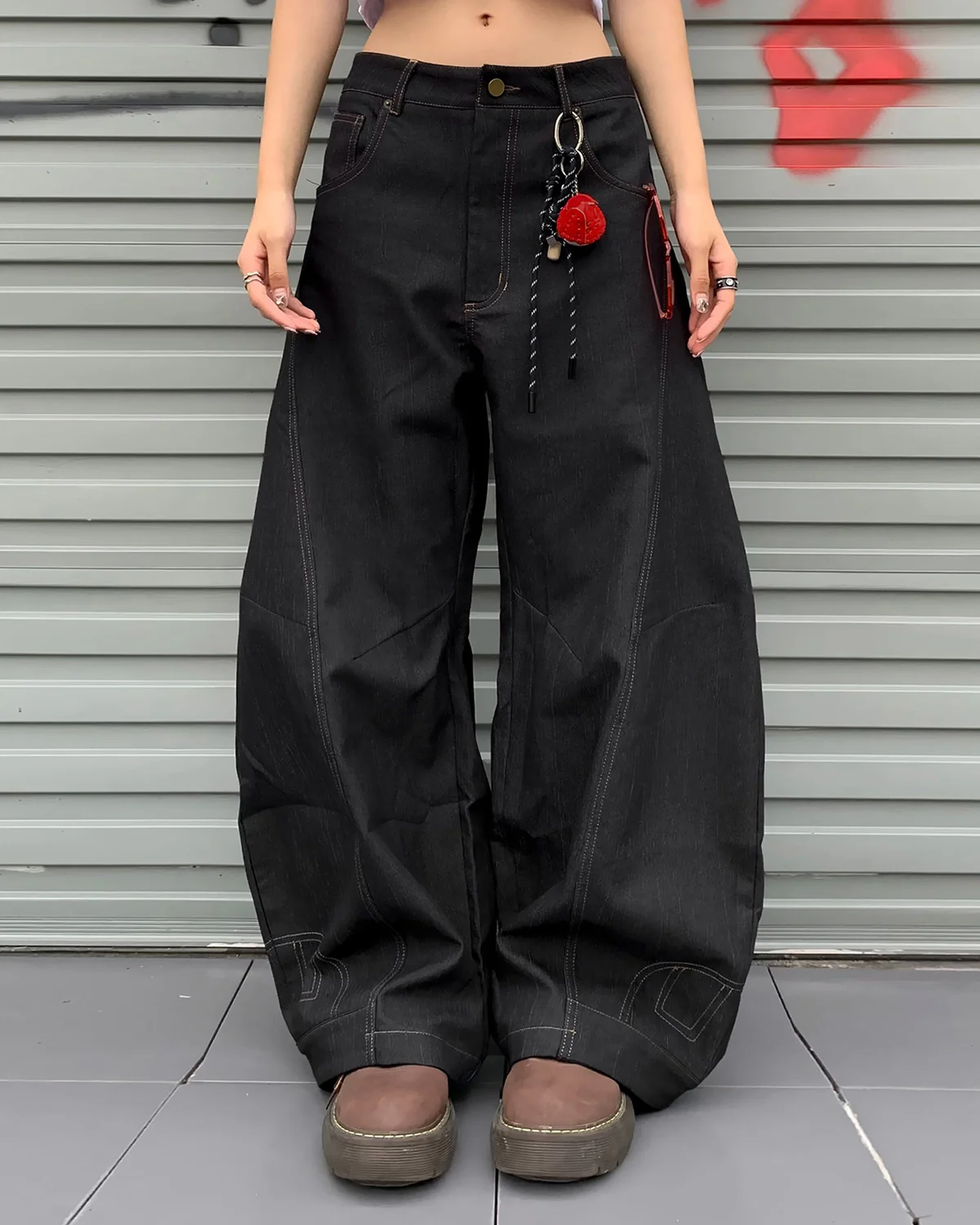 Raw Color Super Baggy Jeans | Inflation Streetwear - Image 3