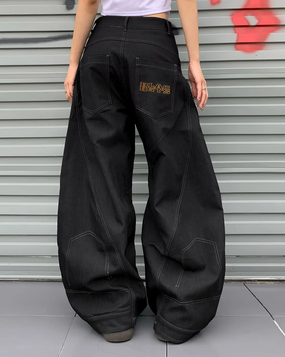 Raw Color Super Baggy Jeans | Inflation Streetwear - Image 4