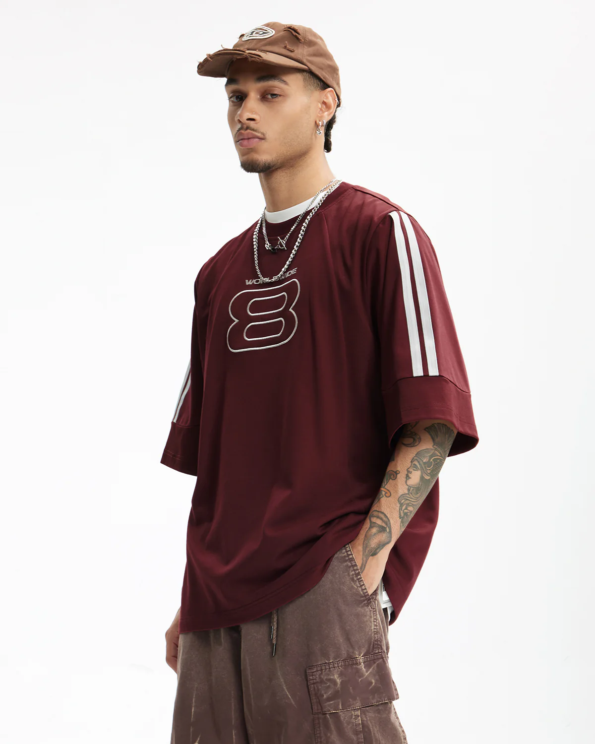 Sporty Patchwork Embroidery Tshirt | Inflation Streetwear - Image 6