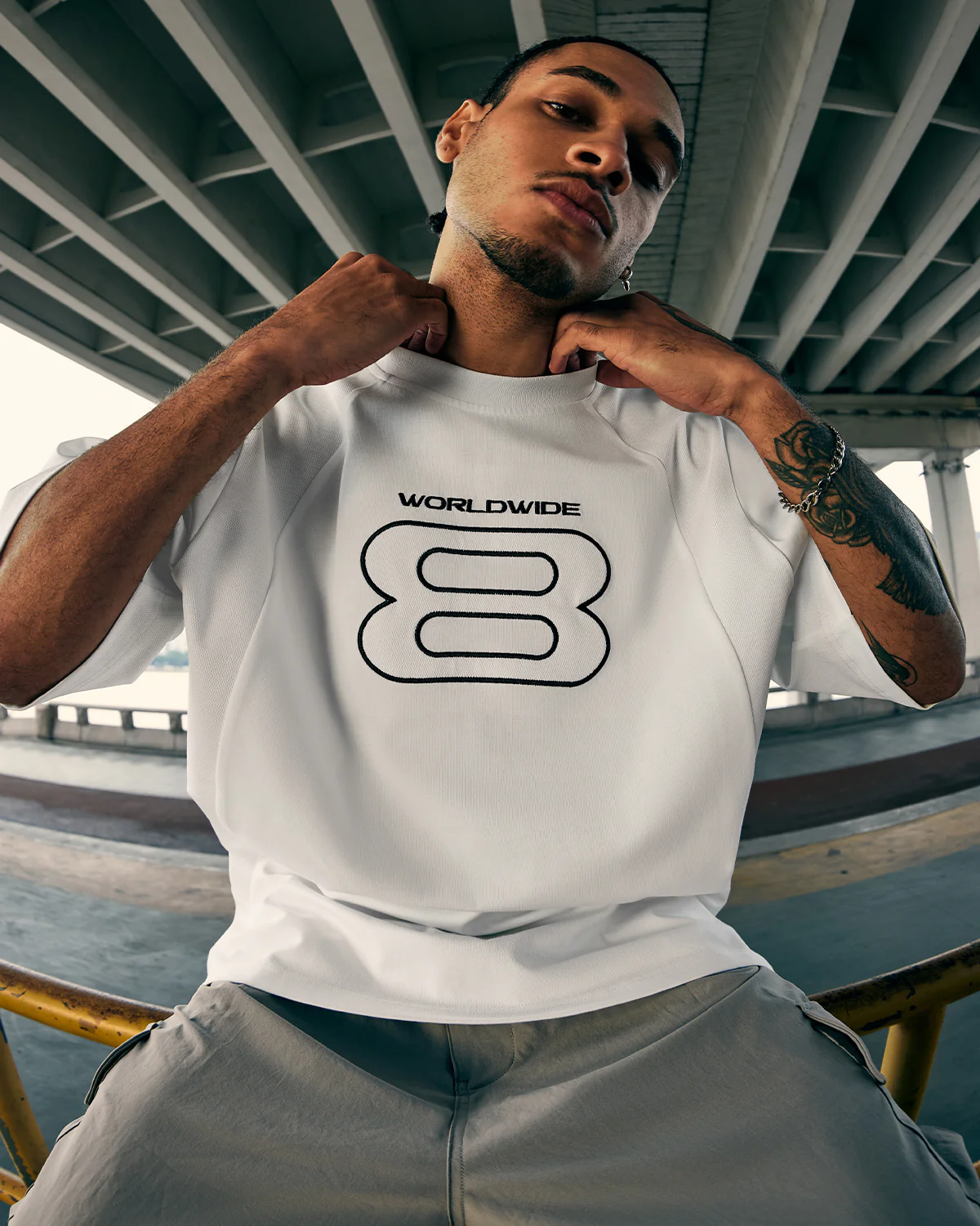 Sporty Patchwork Embroidery Tshirt | Inflation Streetwear - Image 8