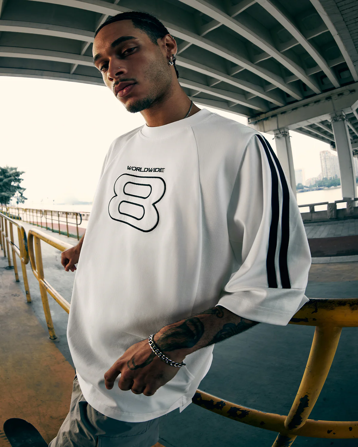 Sporty Patchwork Embroidery Tshirt | Inflation Streetwear - Image 9