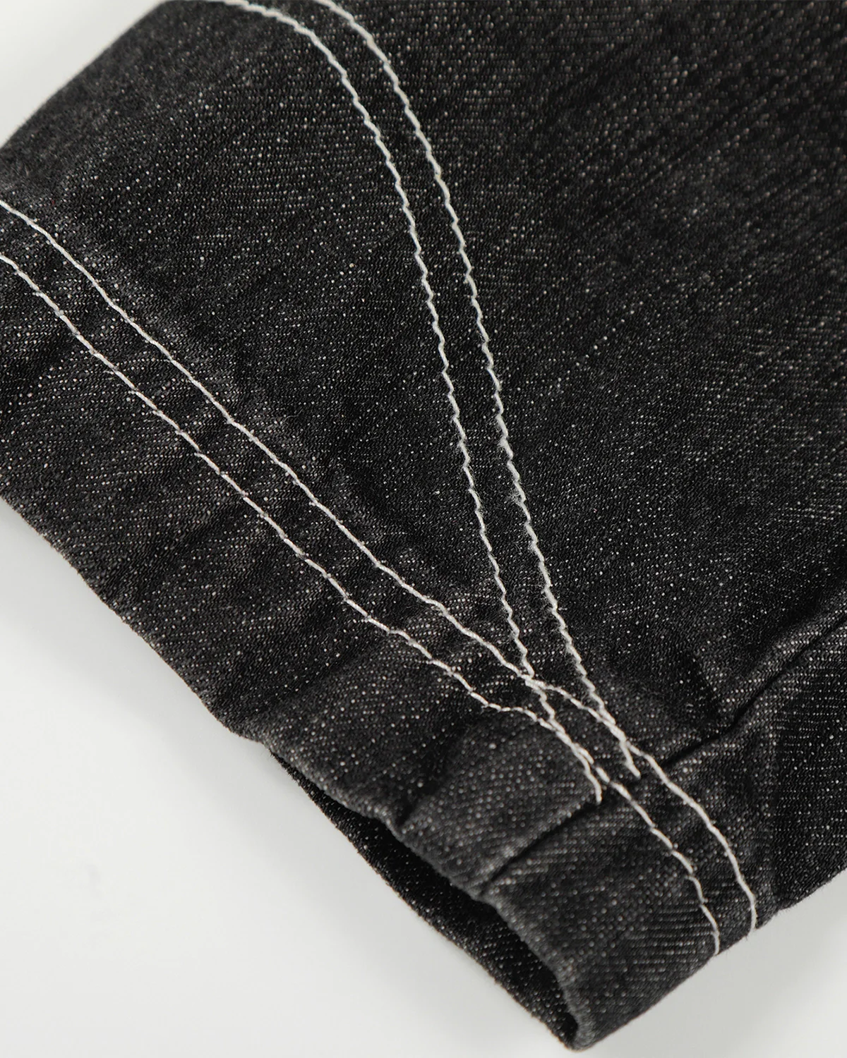 Stand Collar Raw Clasp Denim Jacket | Inflation Streetwear - Image 5