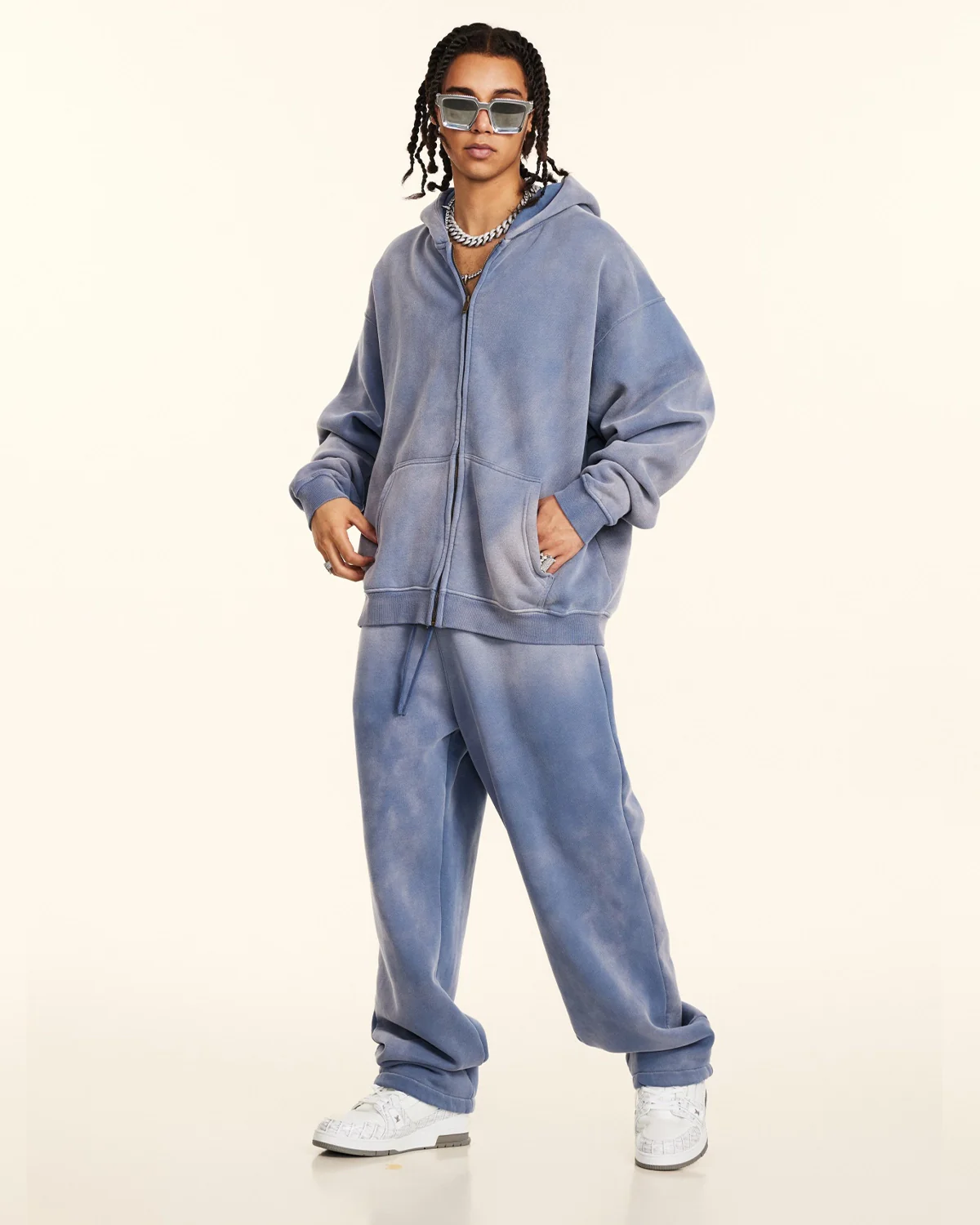 Straight-Leg Acid Wash Sweatpants | Inflation Streetwear - Image 13