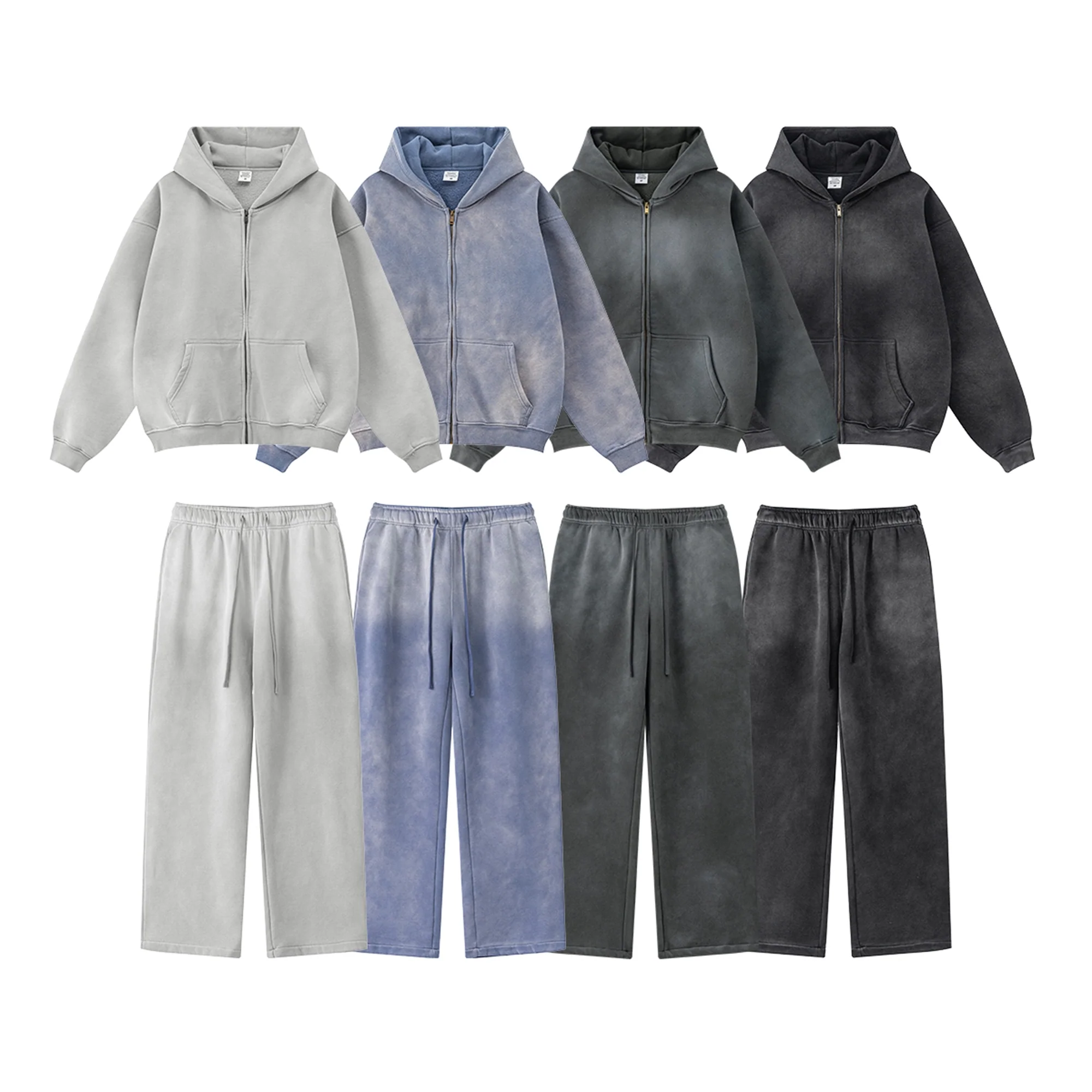 Straight-Leg Acid Wash Sweatpants | Inflation Streetwear - Image 9