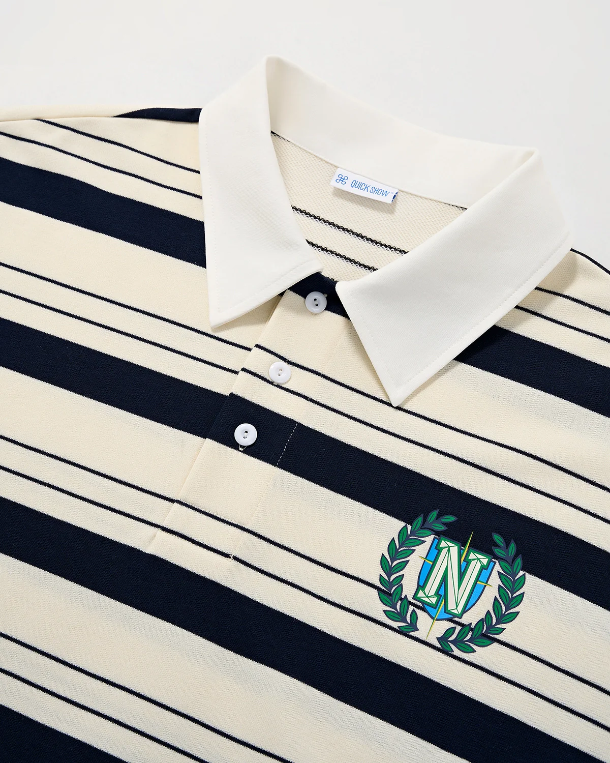 Striped Rugby Polo Shirt | Inflation Streetwear - Image 4