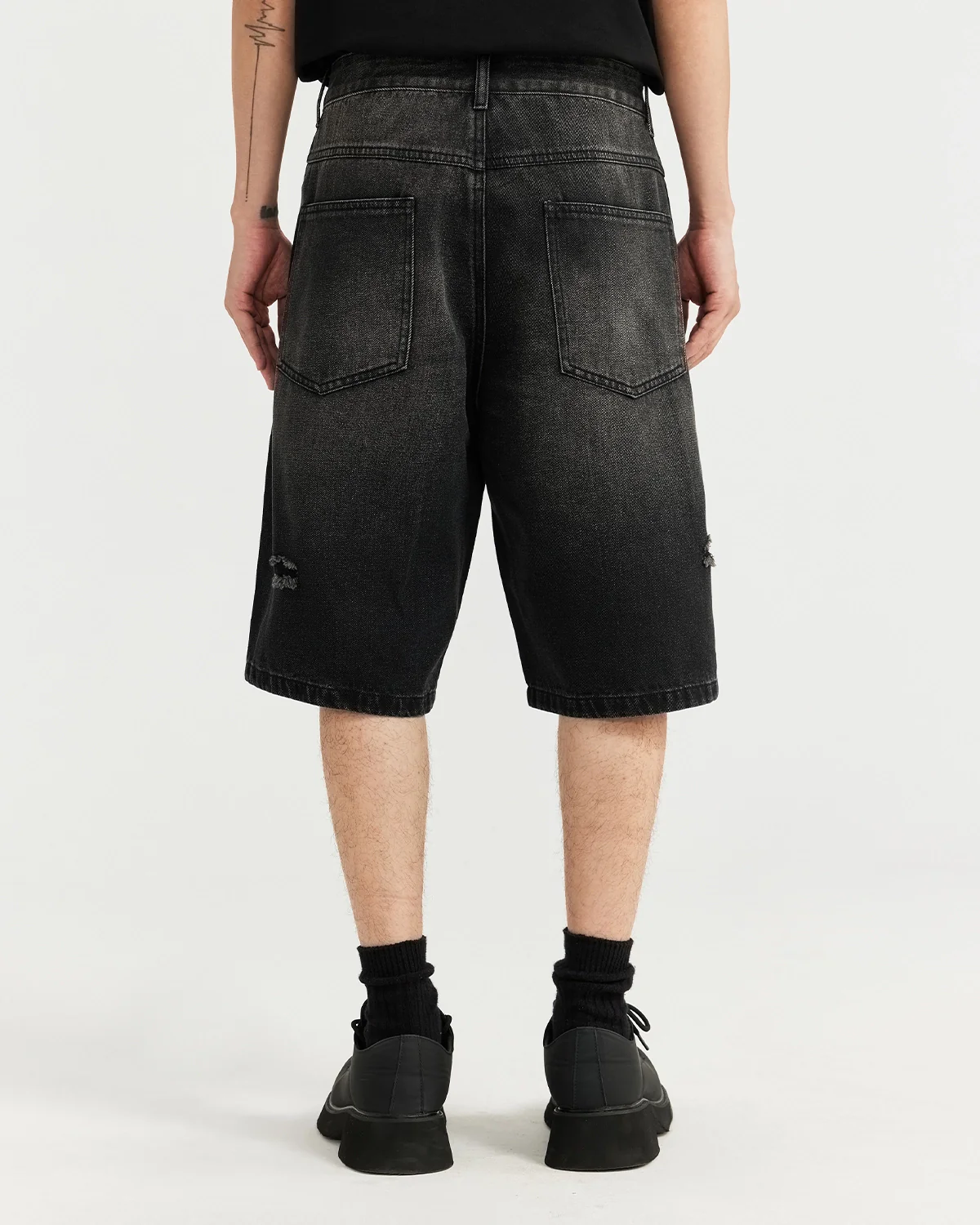 Vintage Ripped Washed Jorts | Inflation Streetwear - Image 4