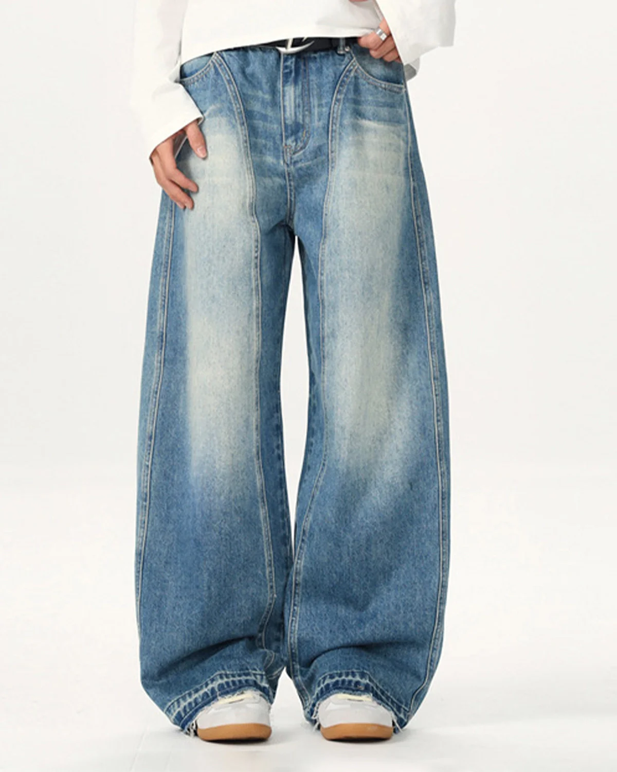 Washed Baggy Jeans | Inflation Streetwear - Image 3