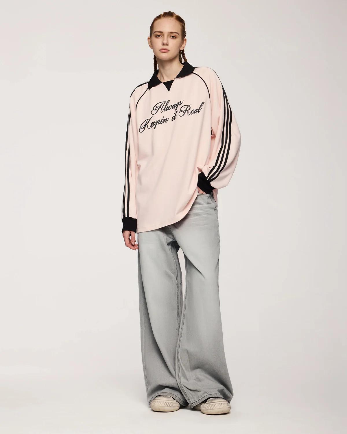 Washed Distressed Baggy Jeans | Inflation Streetwear - Image 11