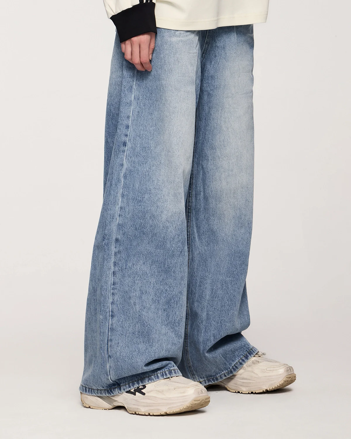 Washed Distressed Baggy Jeans | Inflation Streetwear - Image 9